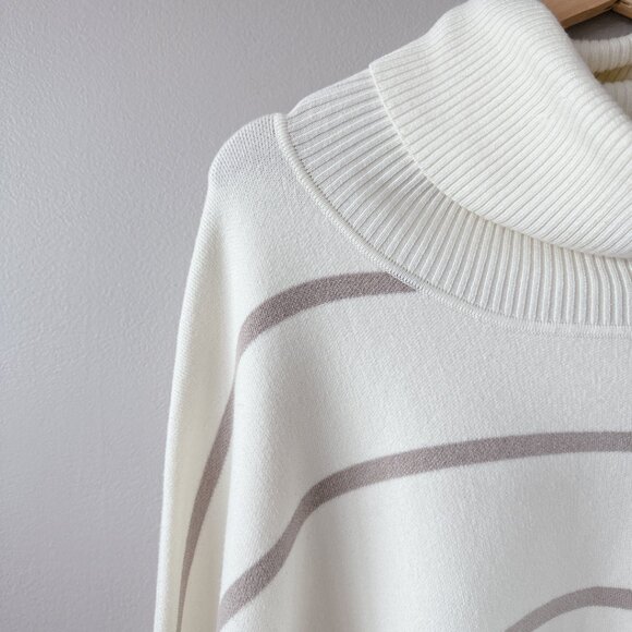 Free People Paulie Stripe Turtleneck Sweater New with tags! Oversized sweater XL - Picture 9 of 14